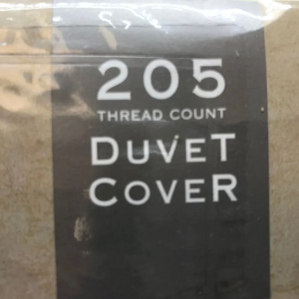 SONOMA Twin Duvet Cover Cream 100% Cotton 205 Thread Count Woven